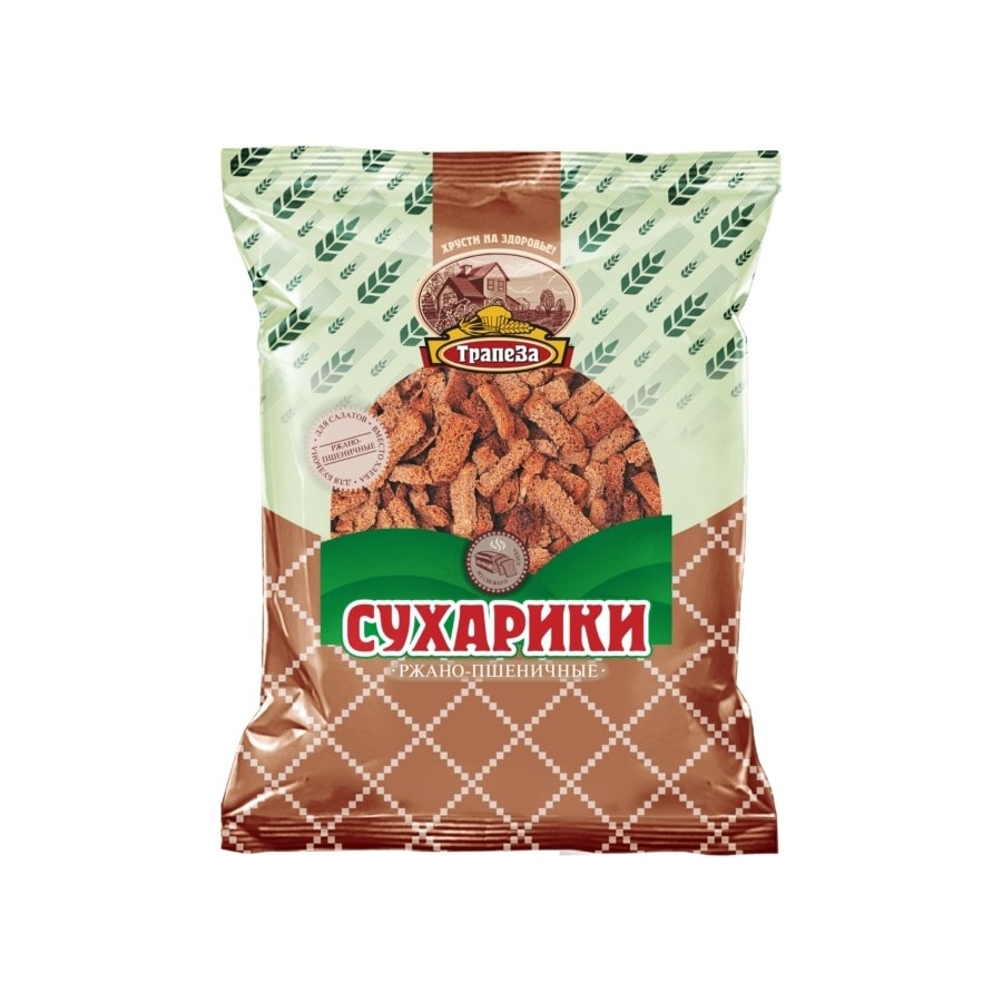 Сухарики Трапеза ржано-пшеничные 350 г.